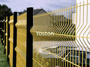 Çin Toz boyalı / galvanizli tel örgü çit panelleri 3D kavisli kolayca montajlı Tedarikçi