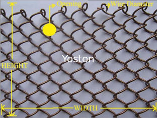 Çin Metalik Zincir Bağlantı Tel Örgü, Asma Oda Mesh Ekran Perde UV Dirençli Tedarikçi