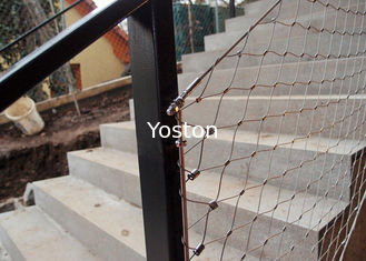 Çin Merdiven Korkuluk için Dekoratif Yüksük Esnek Paslanmaz Çelik Tel Halat Mesh Çit Tedarikçi